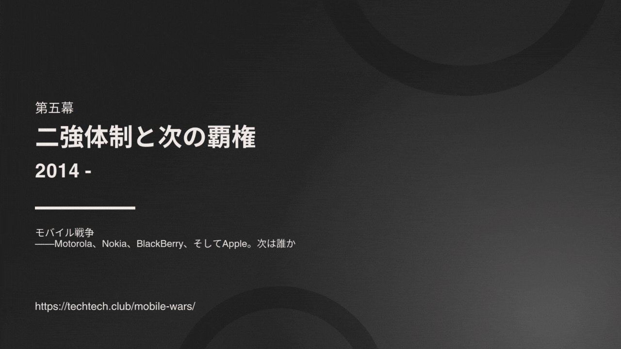 モバイル戦争——Motorola、Nokia、BlackBerry、そしてApple。次は誰か