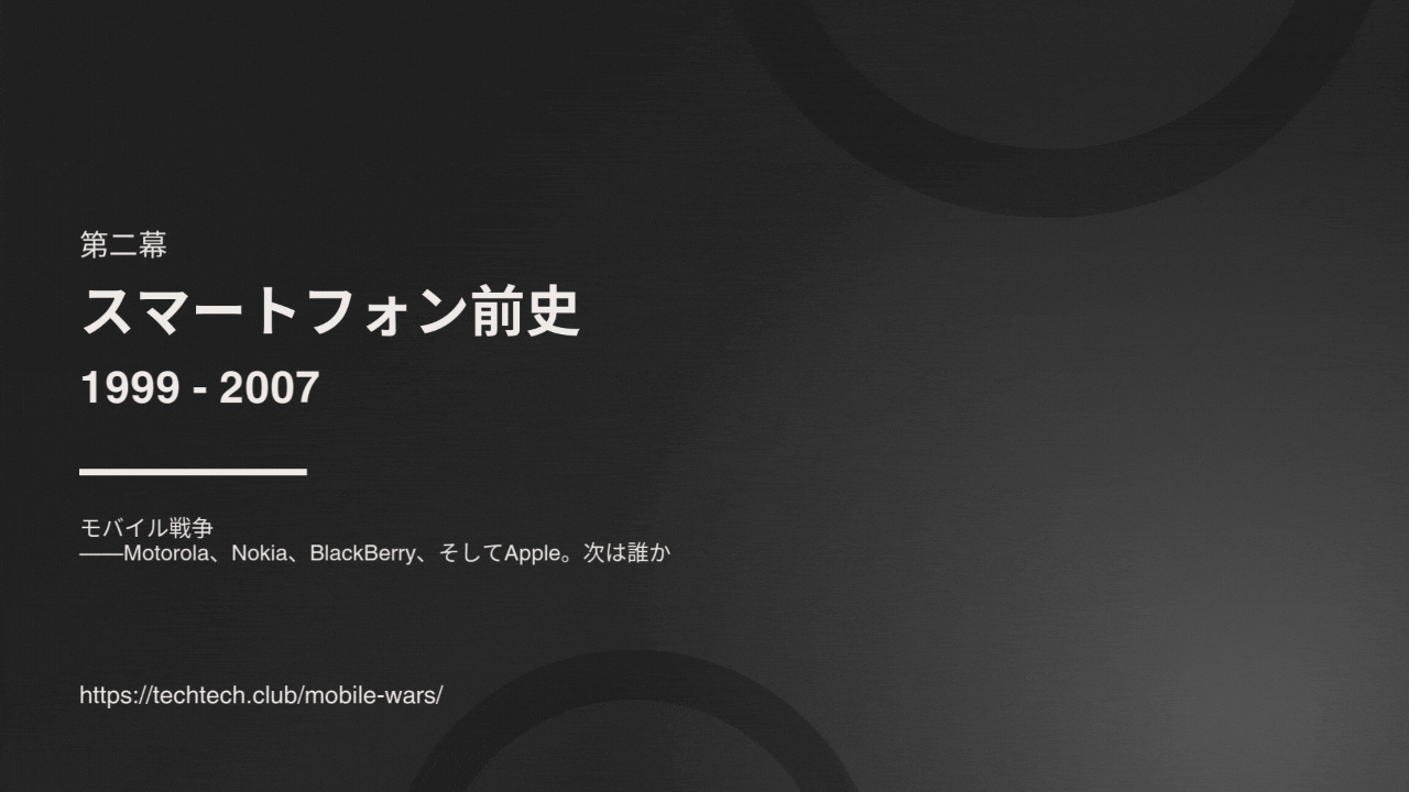 モバイル戦争——Motorola、Nokia、BlackBerry、そしてApple。次は誰か
