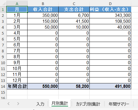 Claudeでエクセル収支管理表を作る｜関数も書式設定も30分で完成